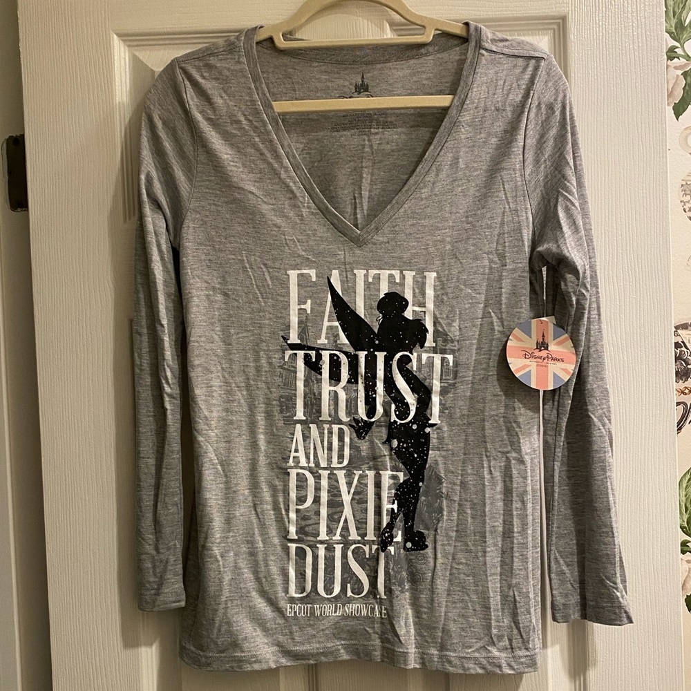 Tinker Bell Epcot Long Sleeve Shit - New!